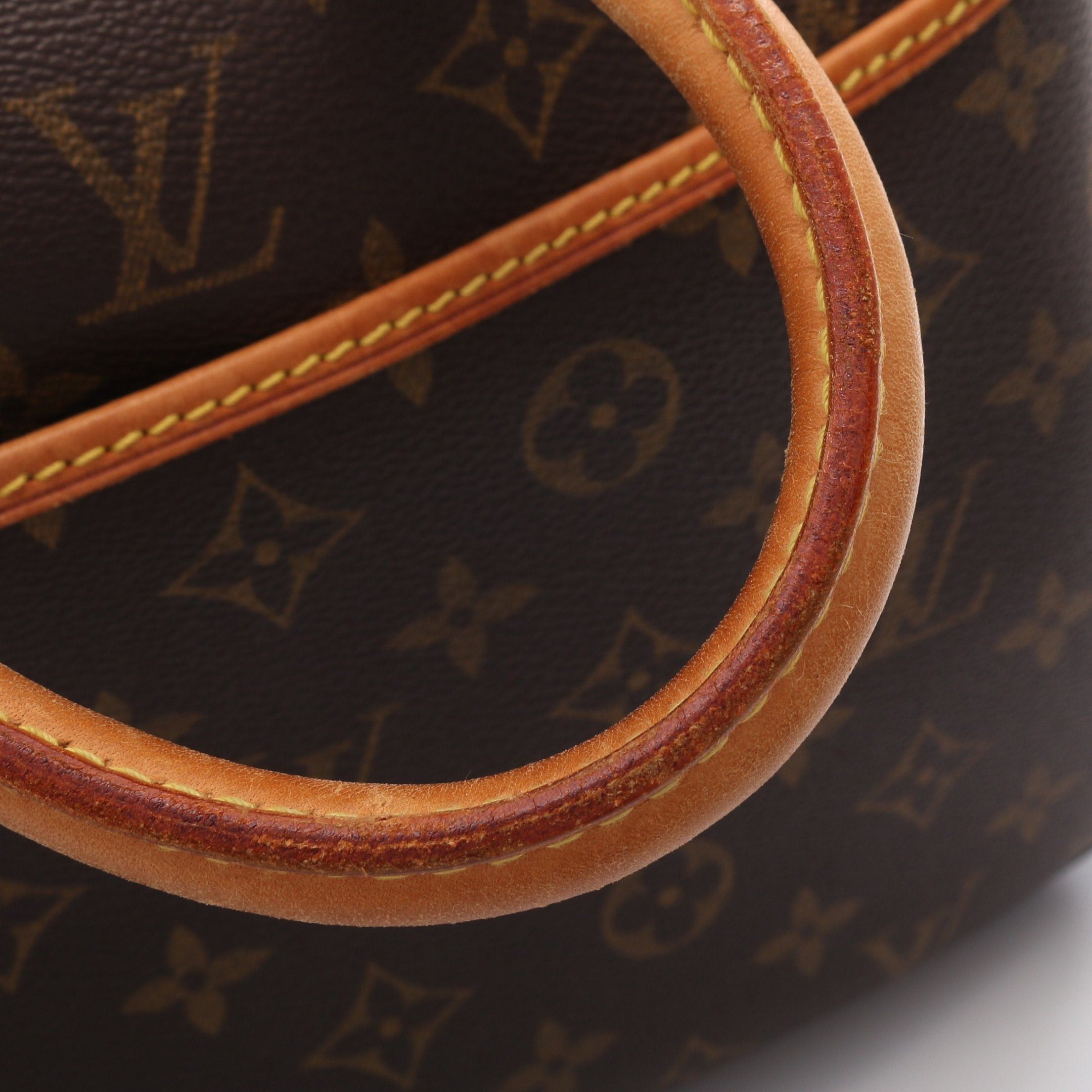 Louis Vuitton Louis Vuitton Deauville Bowling Vanity Monogram Handbag Leather Brown Size ONE SIZE - 11 Thumbnail