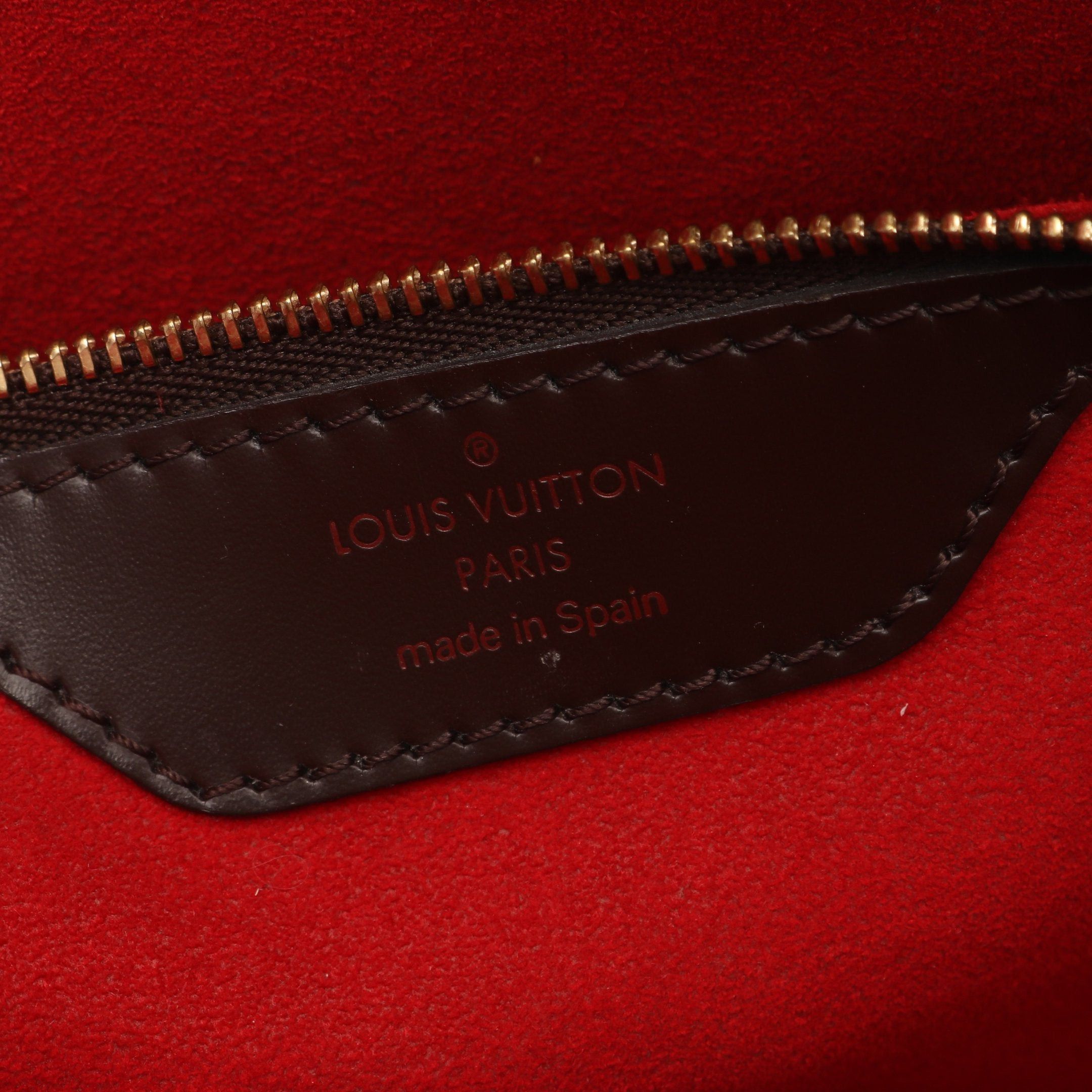 Louis Vuitton Louis Vuitton Hampstead Mm Damier Ebene Shoulder Bag Tote Leather Brown Size ONE SIZE - 4 Thumbnail