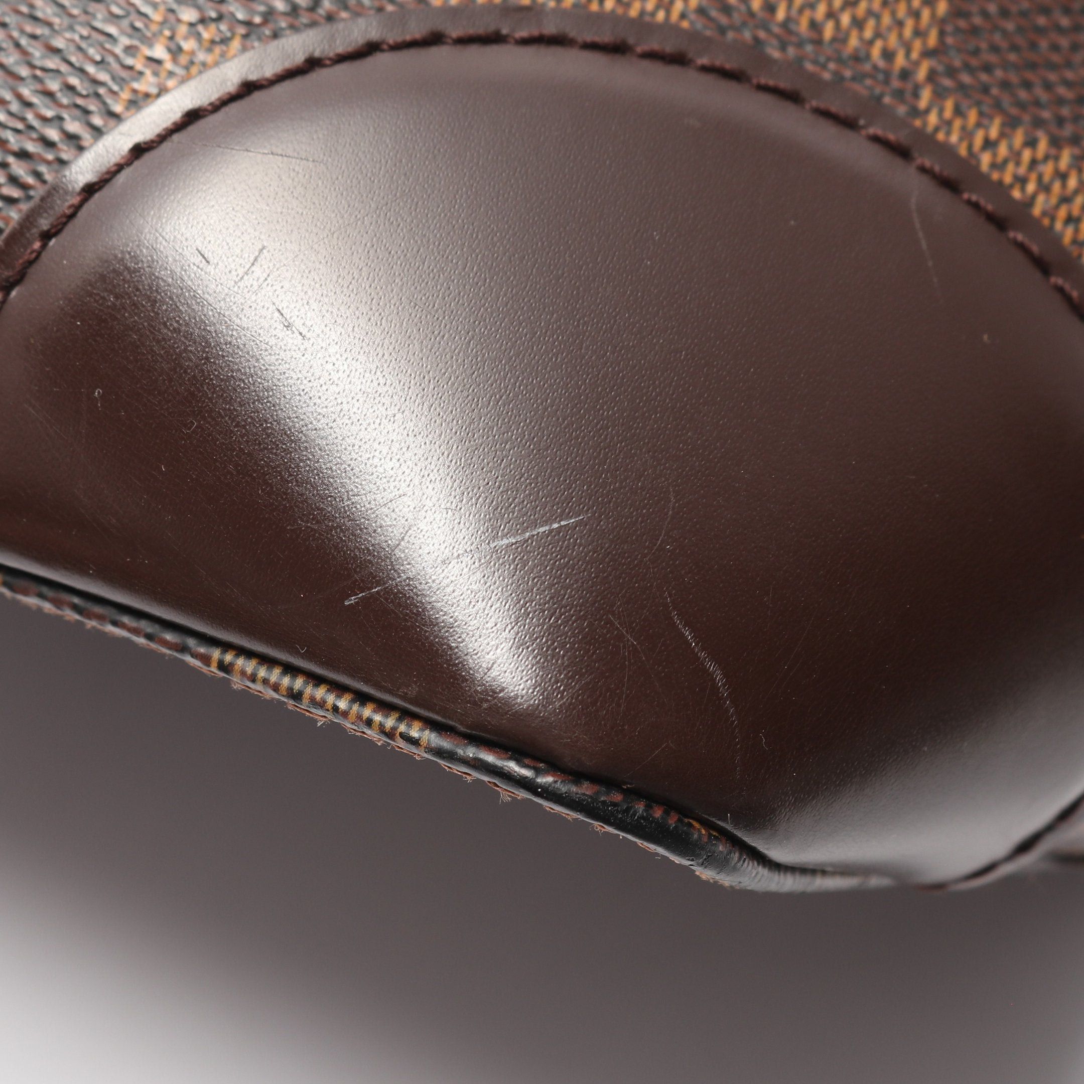 Louis Vuitton Louis Vuitton Hampstead Mm Damier Ebene Shoulder Bag Tote Leather Brown Size ONE SIZE - 12 Thumbnail