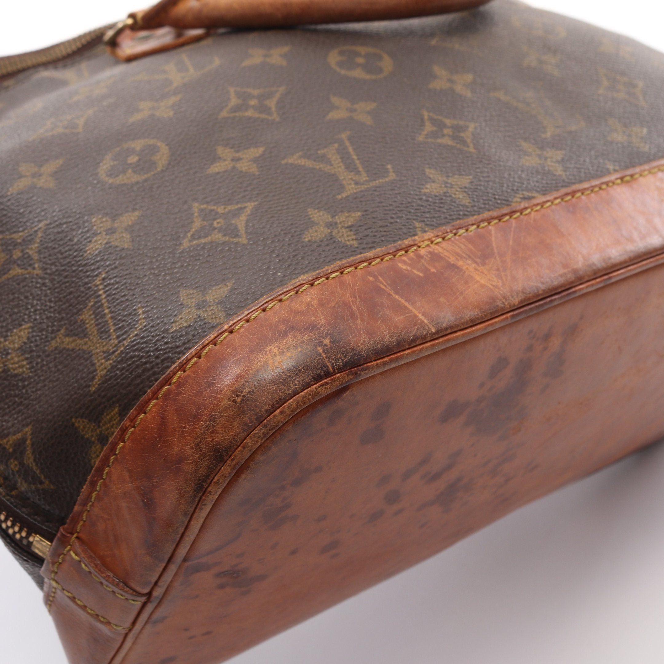 Louis Vuitton Louis Vuitton Alma Pm Monogram Handbag Leather Brown Size ONE SIZE - 12 Thumbnail
