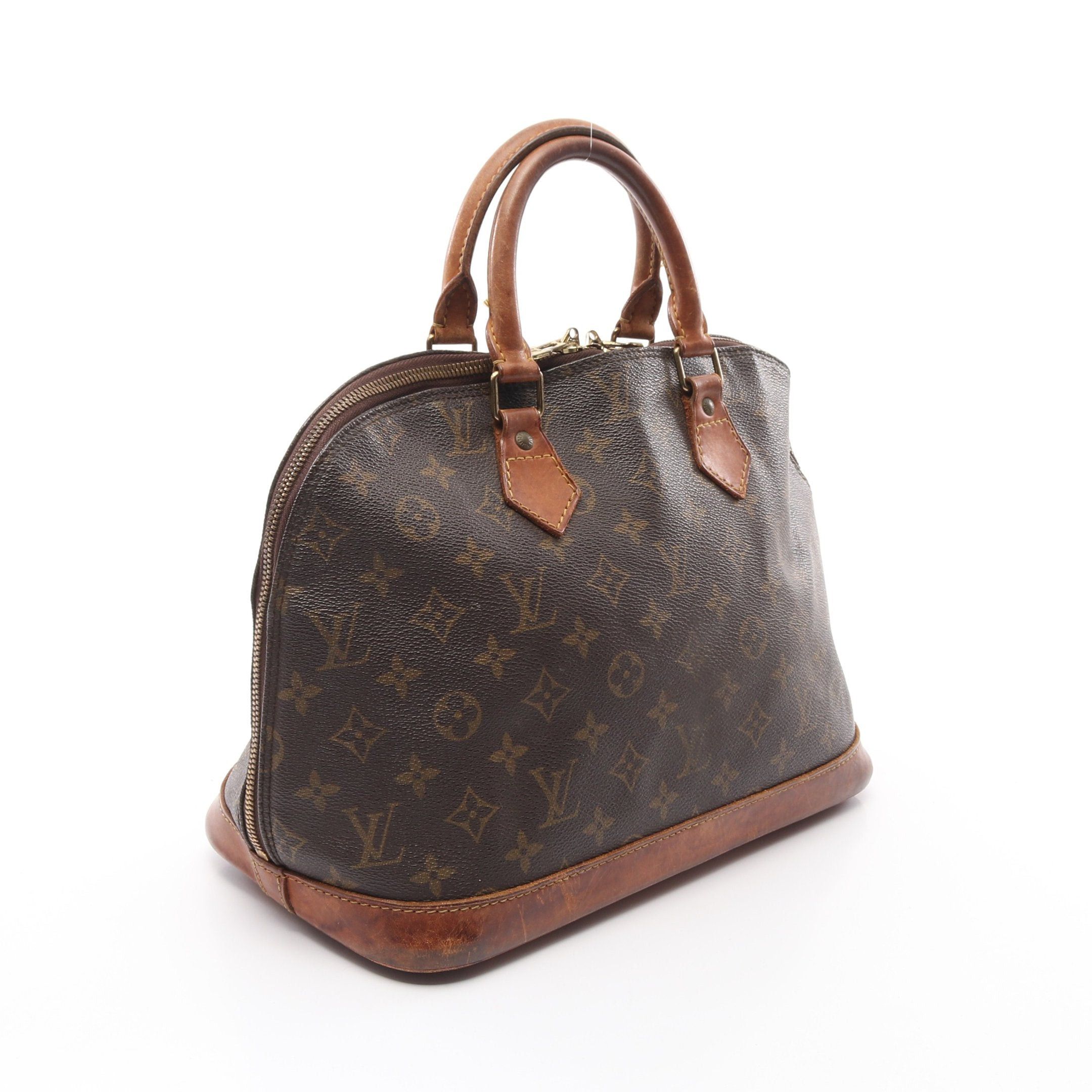 Louis Vuitton Louis Vuitton Alma Pm Monogram Handbag Leather Brown Size ONE SIZE - 2 Thumbnail