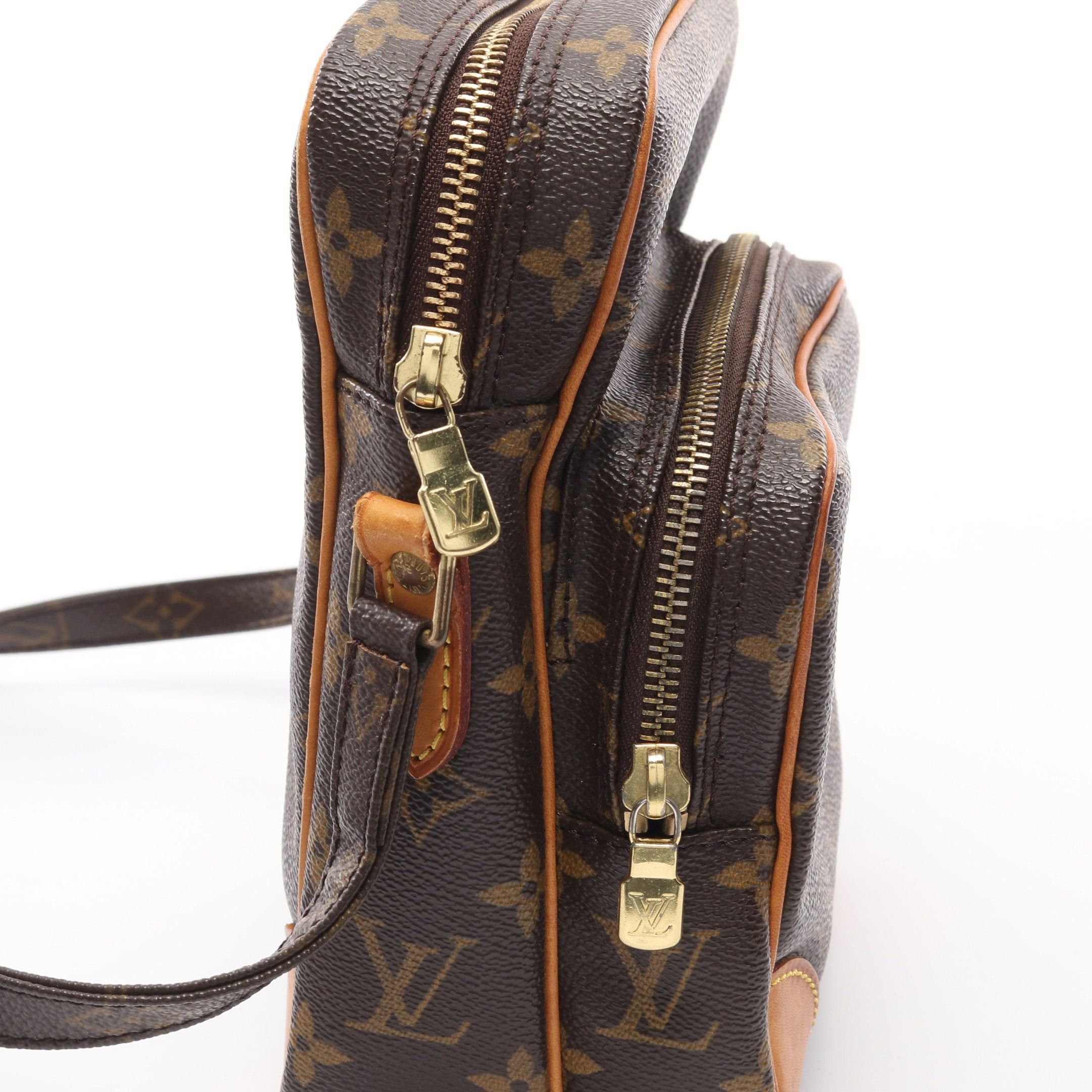 Louis Vuitton Louis Vuitton Amazon Monogram Shoulder Bag Leather Brown Size ONE SIZE - 7 Thumbnail
