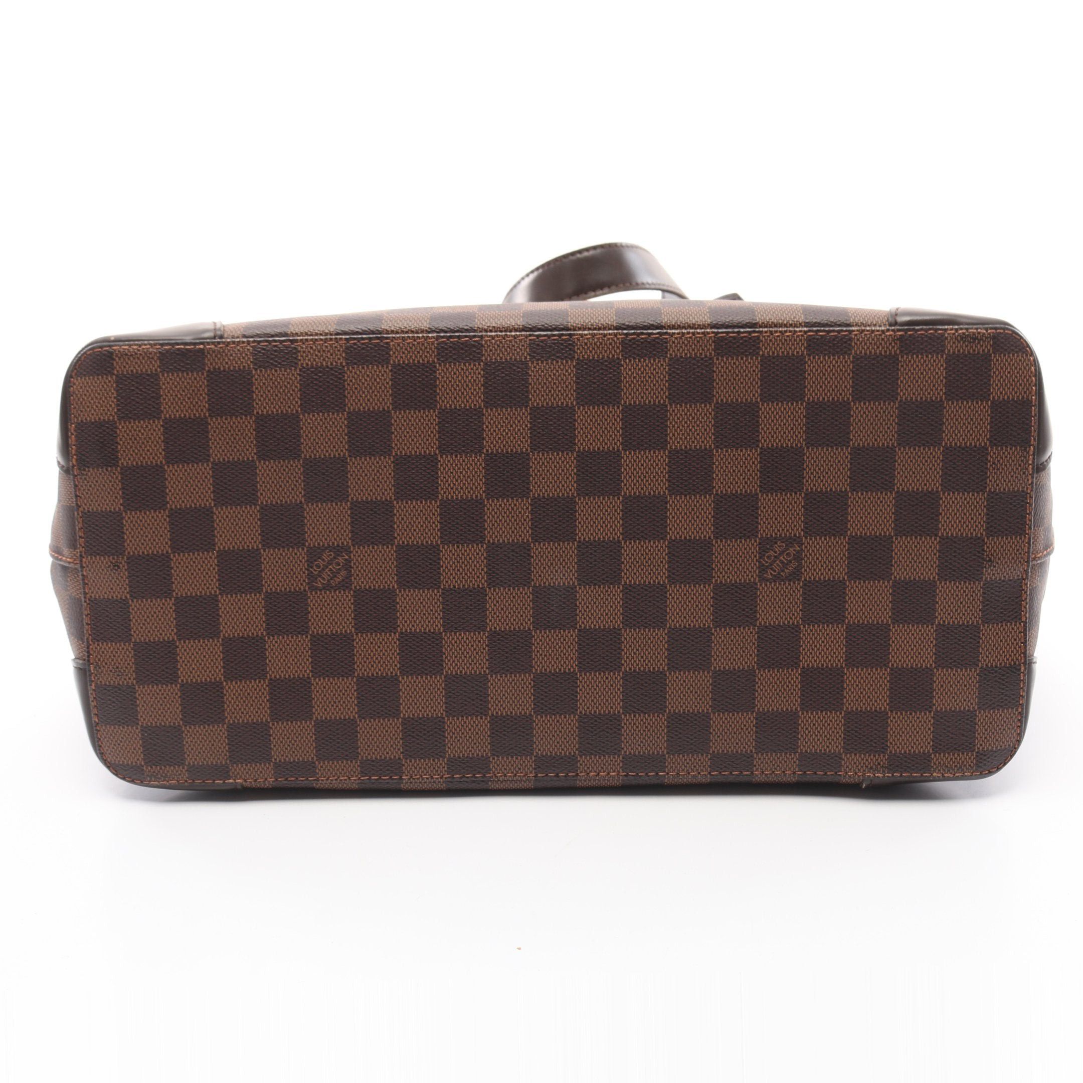Louis Vuitton Louis Vuitton Hampstead Mm Damier Ebene Shoulder Bag Tote Leather Brown Size ONE SIZE - 12 Thumbnail