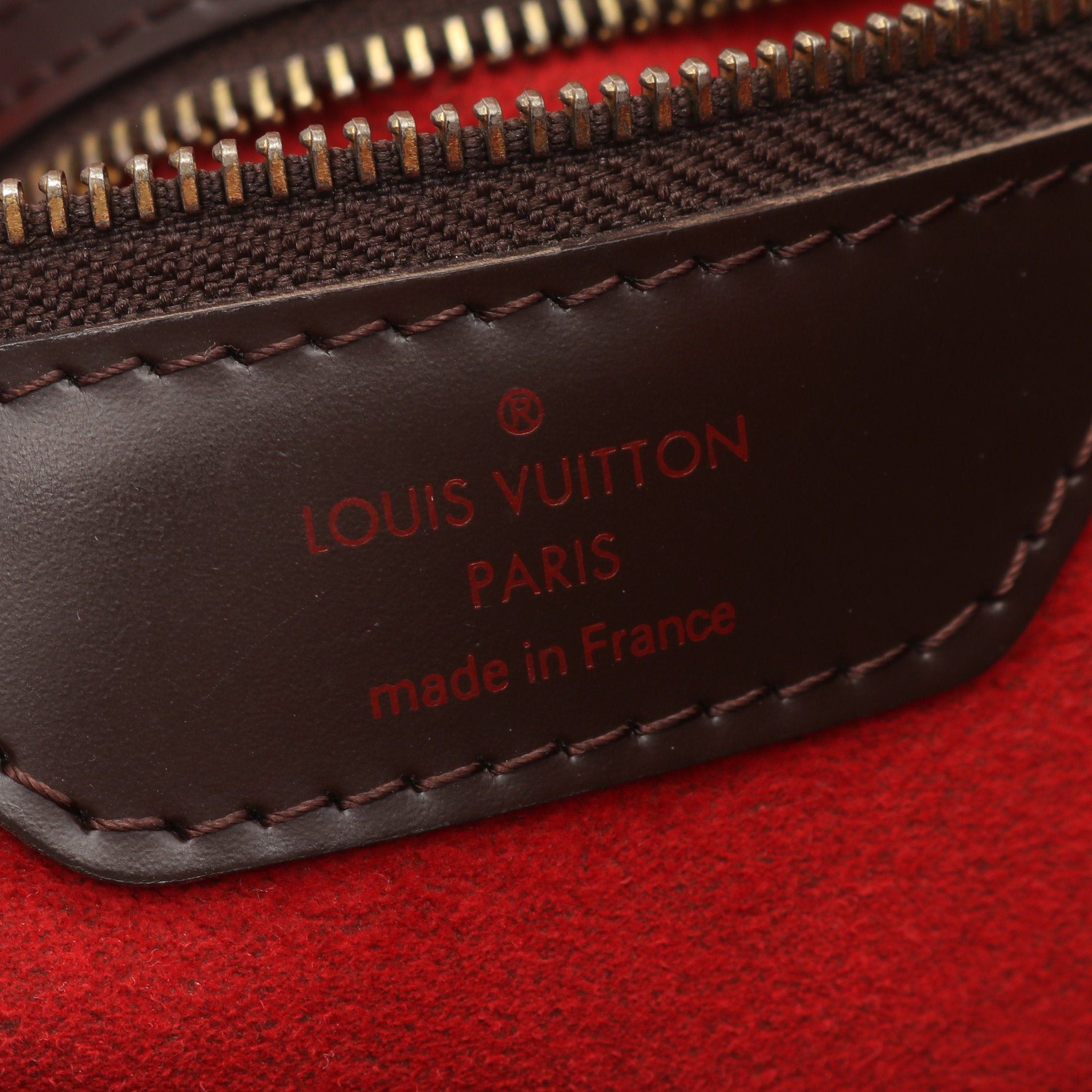 Louis Vuitton Louis Vuitton Hampstead Mm Damier Ebene Shoulder Bag Tote Leather Brown Size ONE SIZE - 4 Thumbnail