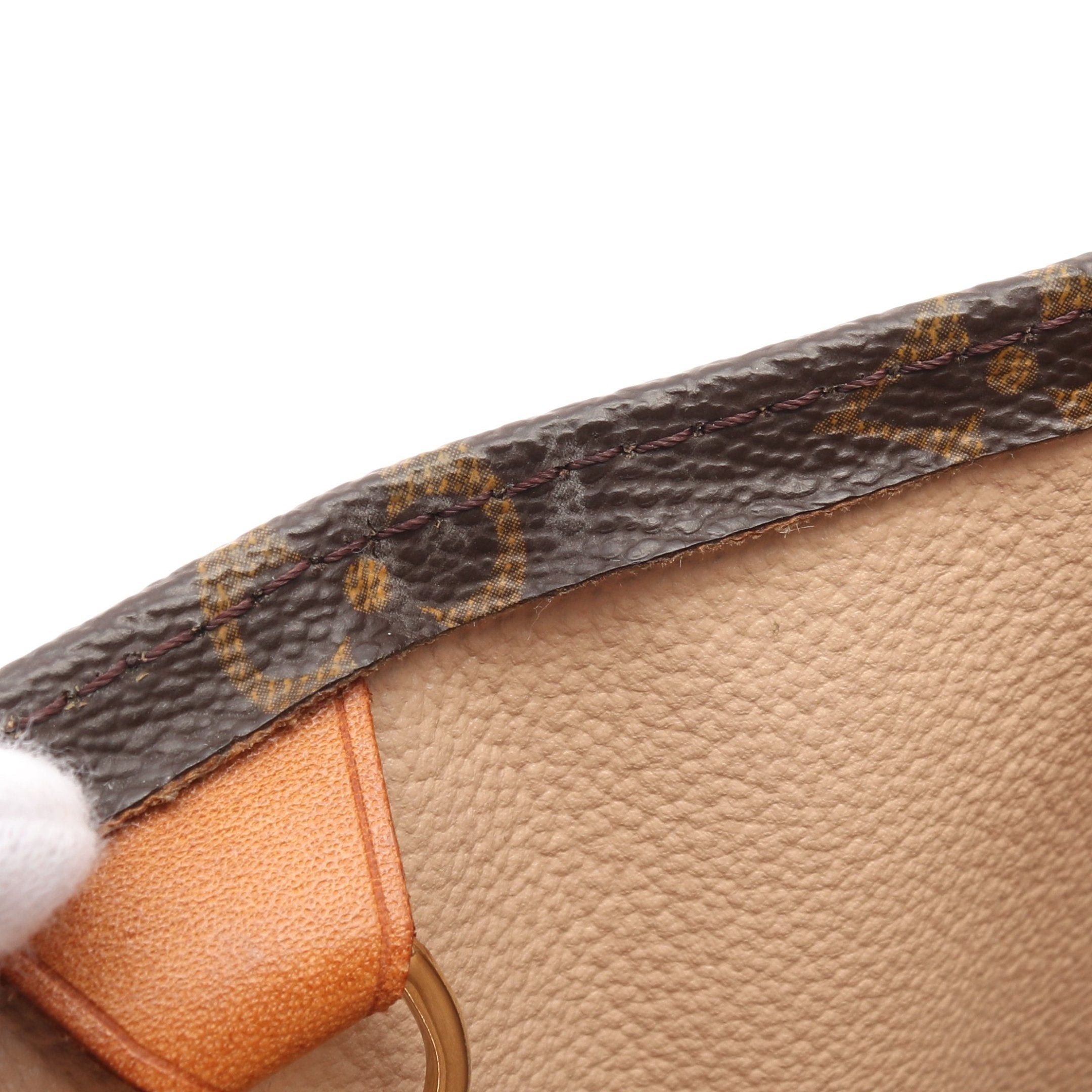 Louis Vuitton Louis Vuitton Sac Plat Monogram Handbag Tote Bag Leather Brown Size ONE SIZE - 7 Thumbnail