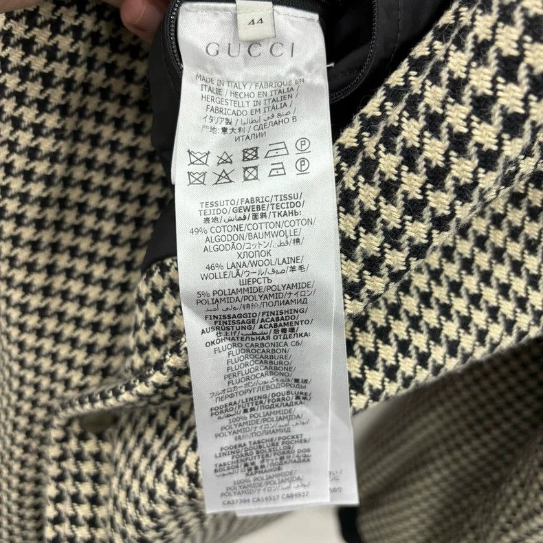 Gucci Gucci Houndstooth Long Sleeve Jacket-dmc Size US XXL / EU 58 / 5 - 4 Thumbnail