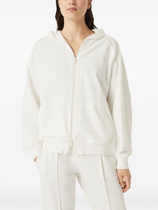 Brunello Cucinelli BRUNELLO CUCINELLI Women Hoodies MH827FB706 C600 White Size S / US 4 / IT 40 - 6 Thumbnail