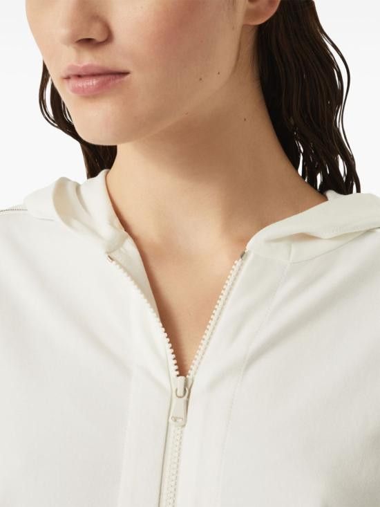Brunello Cucinelli BRUNELLO CUCINELLI Women Hoodies MH827FB706 C600 White Size S / US 4 / IT 40 - 2 Thumbnail