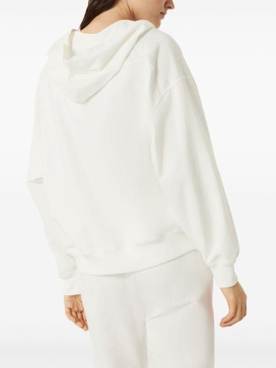 Brunello Cucinelli BRUNELLO CUCINELLI Women Hoodies MH827FB706 C600 White Size S / US 4 / IT 40 - 4 Thumbnail