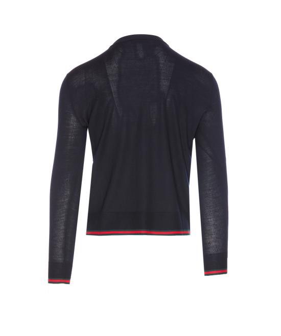 Gucci GUCCI Men Sweater 814531 XKEJ14060 Blue Size US M / EU 48-50 / 2 - 2 Thumbnail