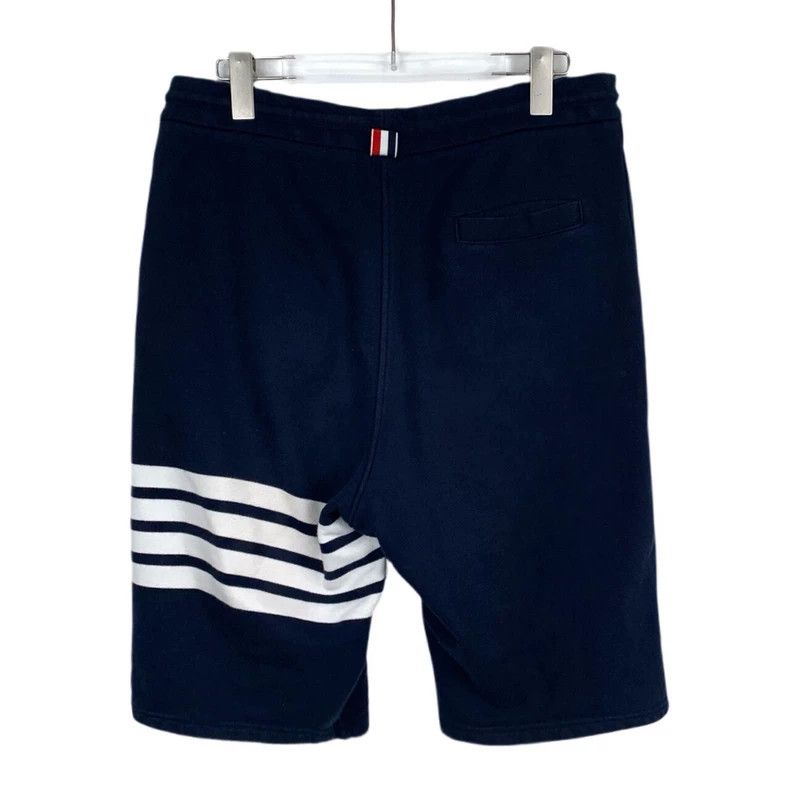Thom Browne Thom Browne Classic Navy Cotton Sport Shorts - dmc Size US 26 / EU 42 - 2 Thumbnail
