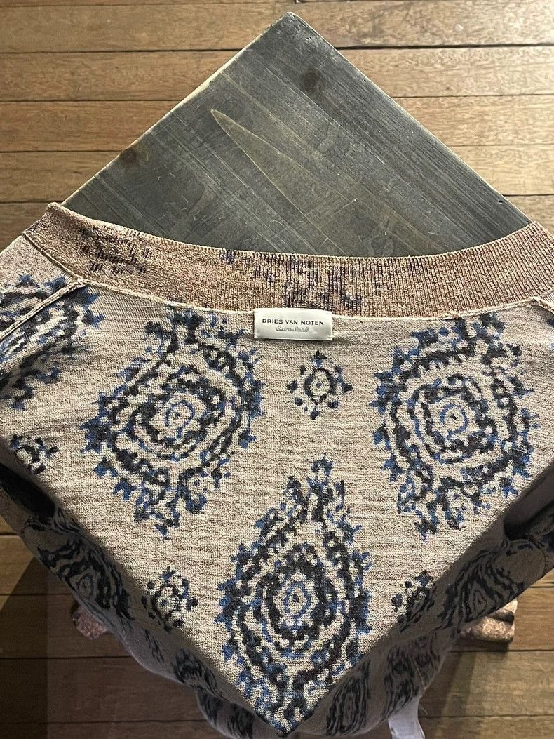 Dries Van Noten Dries Van Noten Gold Thread Knit Cardigan - dmc Size US XS / EU 42 / 0 - 6 Thumbnail