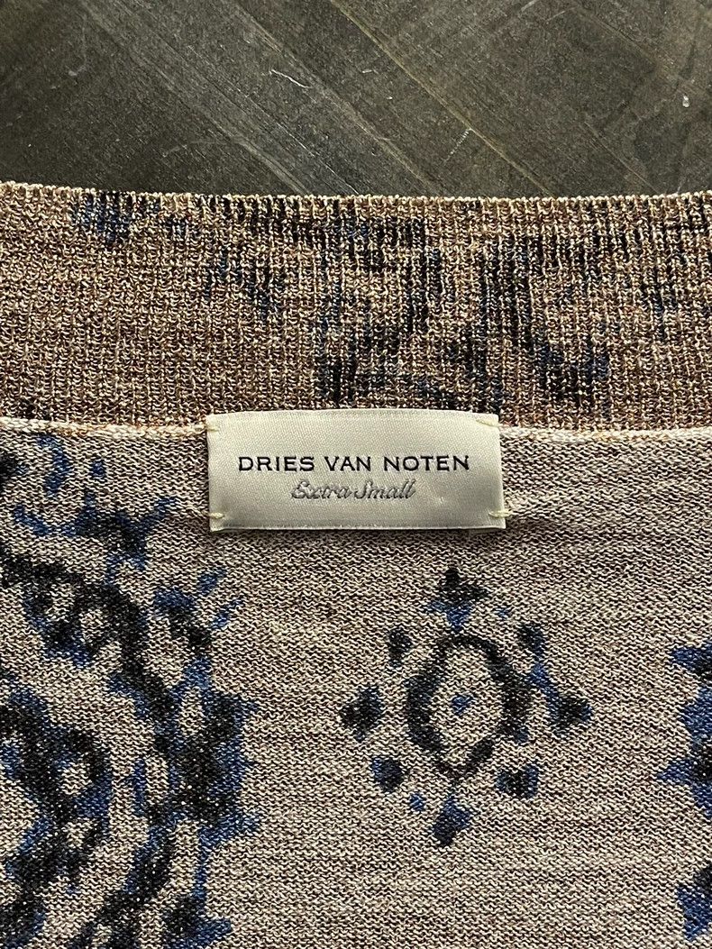 Dries Van Noten Dries Van Noten Gold Thread Knit Cardigan - dmc Size US XS / EU 42 / 0 - 7 Thumbnail