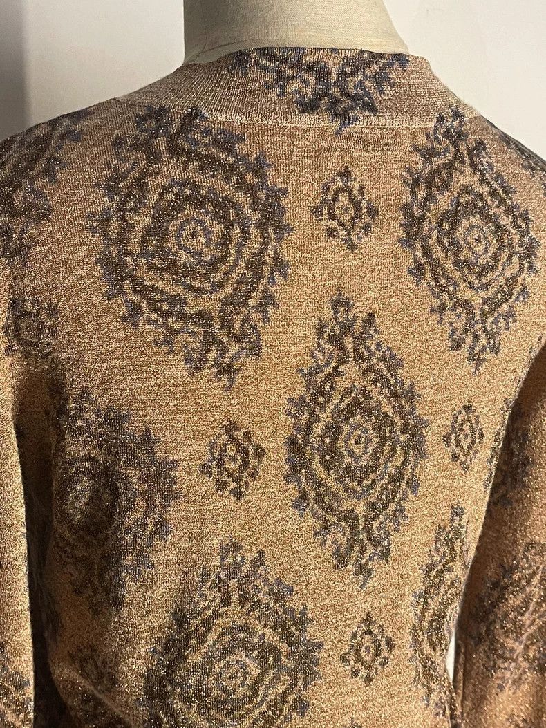 Dries Van Noten Dries Van Noten Gold Thread Knit Cardigan - dmc Size US XS / EU 42 / 0 - 5 Thumbnail