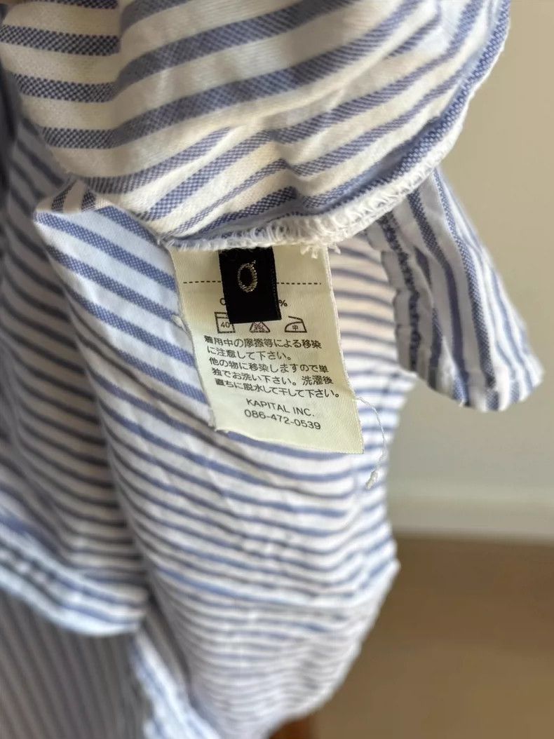 Kapital Striped Sleeveless Dress with Pleats Size 38" / US 16 / IT 52 - 4 Thumbnail