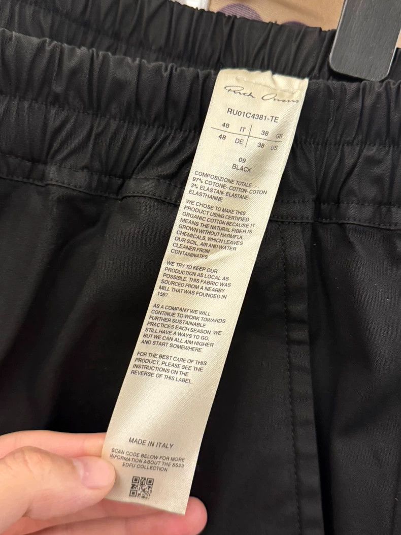 Rick Owens Rick Owens SS23 Black Cropped Pants- DMC Size US 31 - 3 Thumbnail