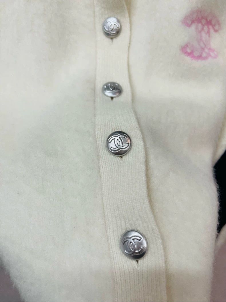 Chanel Chanel Snow Series Rabbit Hair Knit Cardigan- DMC Size US M / EU 48-50 / 2 - 3 Thumbnail