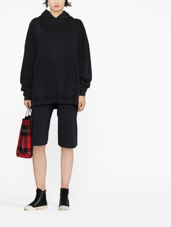 Balenciaga BALENCIAGA Women Hoodies 620947 TNVU21073 Black Size S / US 4 / IT 40 - 4 Thumbnail