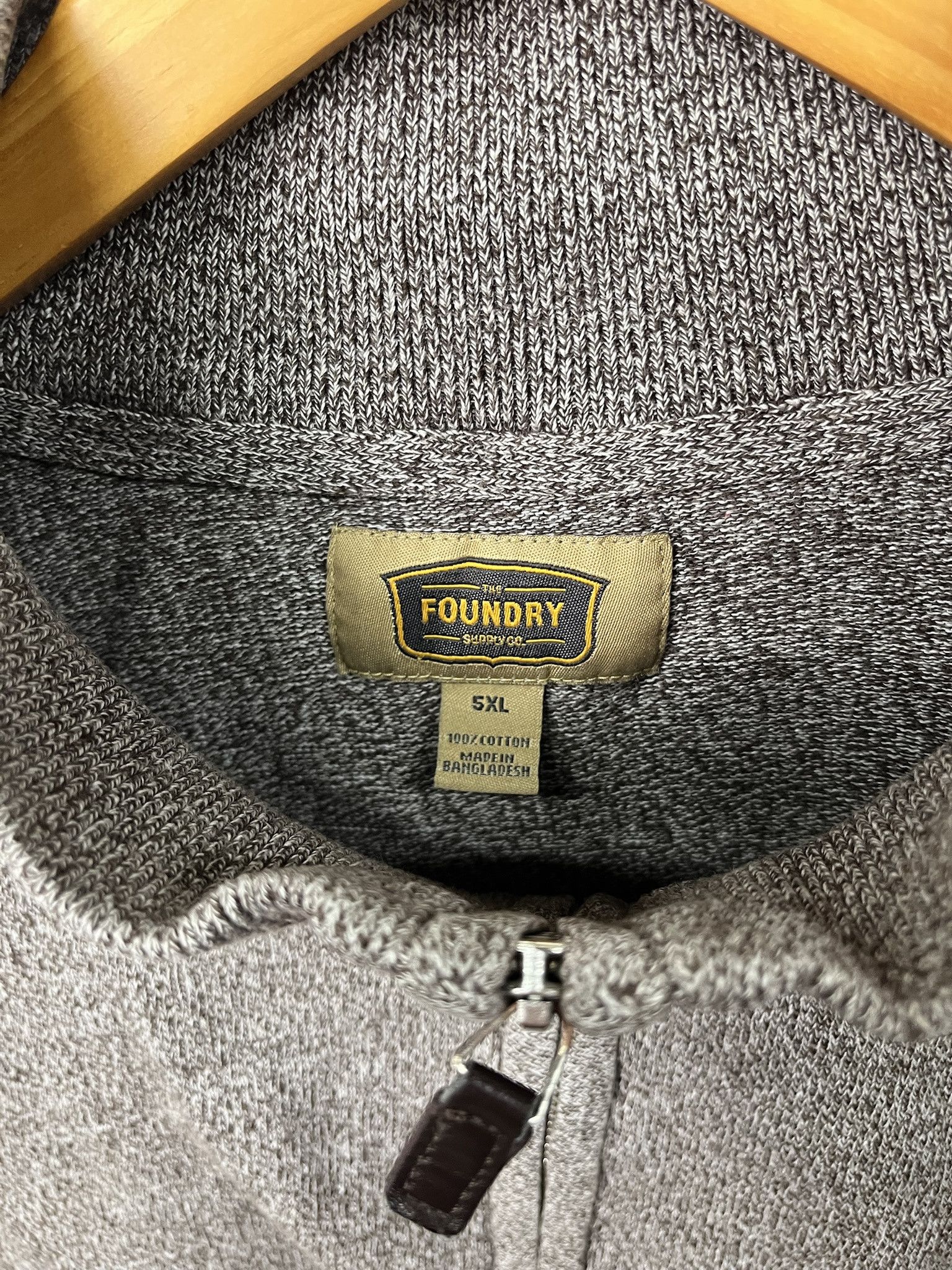 Tommy Hilfiger Vintage Oversized Y2K Grey Heather Quarterzip Sweater Size 5XL Size US XXL / EU 58 / 5 - 2 Thumbnail