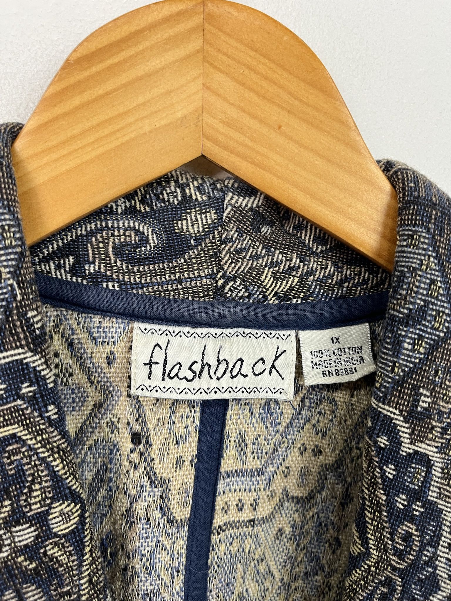Other Vintage 90s Flashback Patterned Blazer Size XL Size US L / EU 52-54 / 3 - 2 Thumbnail
