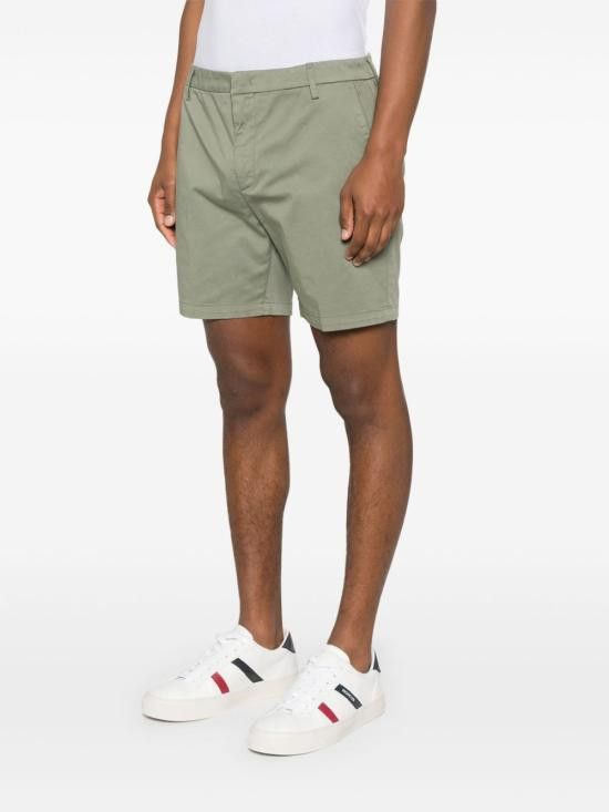 Dondup DONDUP Men Shorts UP471MANHEIM GS0096UPTD606 Green Size US 36 / EU 52 - 4 Thumbnail