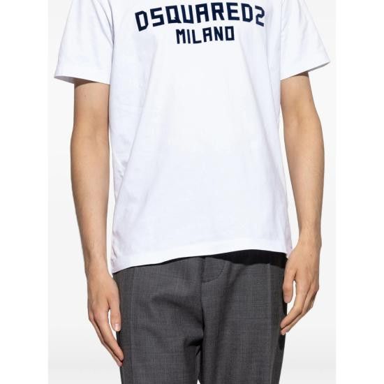 Dsquared2 DSQUARED2 Men T-Shirts D20020 S74GD1418 965 WHITE Size US XL / EU 56 / 4 - 5 Thumbnail