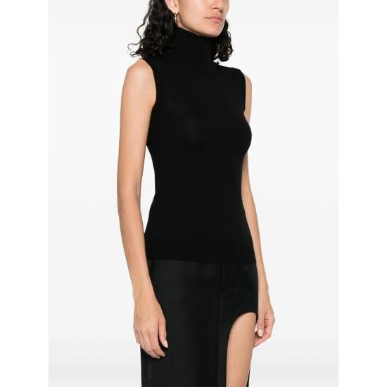 Sportmax SPORTMAX Women Tops VERTIGO 065 001 BLACK Size S / US 4 / IT 40 - 4 Thumbnail