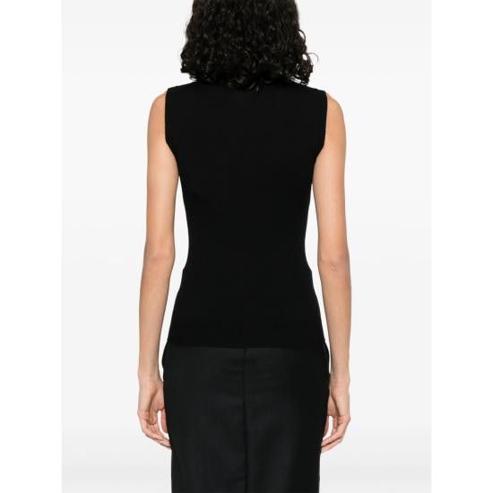 Sportmax SPORTMAX Women Tops VERTIGO 065 001 BLACK Size M / US 6-8 / IT 42-44 - 3 Thumbnail
