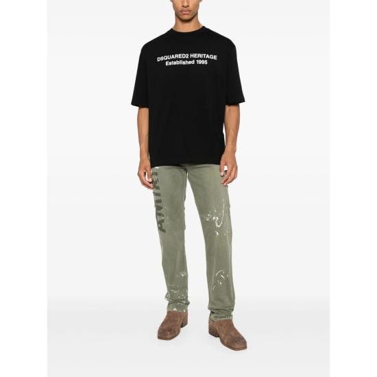 Dsquared2 DSQUARED2 Men T-Shirts D20020 S74GD1456 900 BLACK Size US XXL / EU 58 / 5 - 2 Thumbnail