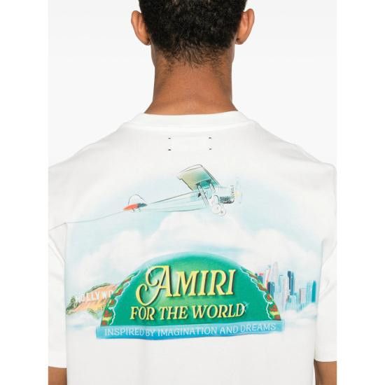 Amiri AMIRI Men T-Shirts AMJYTE1220 IVORY WHITE Size US XL / EU 56 / 4 - 4 Thumbnail
