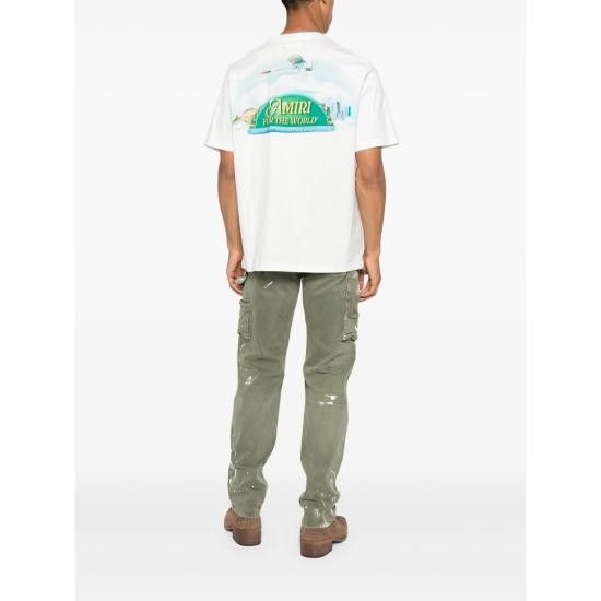 Amiri AMIRI Men T-Shirts AMJYTE1220 IVORY WHITE Size US XL / EU 56 / 4 - 2 Thumbnail