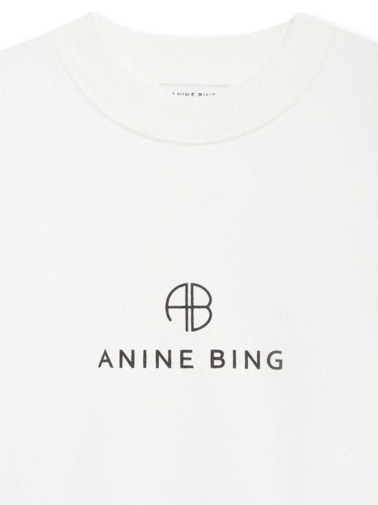 Anine Bing ANINE BING Women Hoodies A 08 10077 IVY1 White Size S / US 4 / IT 40 - 2 Thumbnail