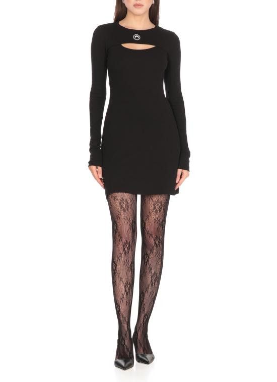 Marine Serre MARINE SERRE Women Mid Skirts WDR346A CJER0011BK99 Black Size S / US 4 / IT 40 - 5 Thumbnail