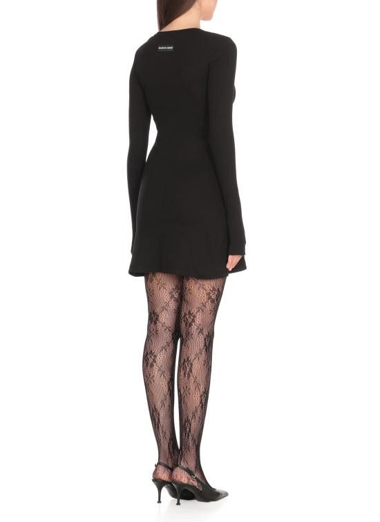 Marine Serre MARINE SERRE Women Mid Skirts WDR346A CJER0011BK99 Black Size S / US 4 / IT 40 - 3 Thumbnail