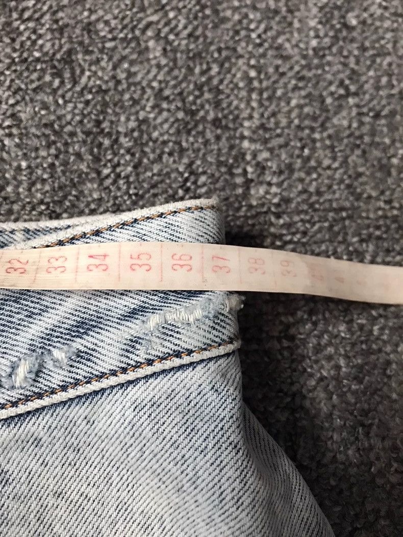 Balenciaga Balenciaga Denim Skirt with Raw Hem Size 36" / US 14 / IT 50 - 7 Thumbnail