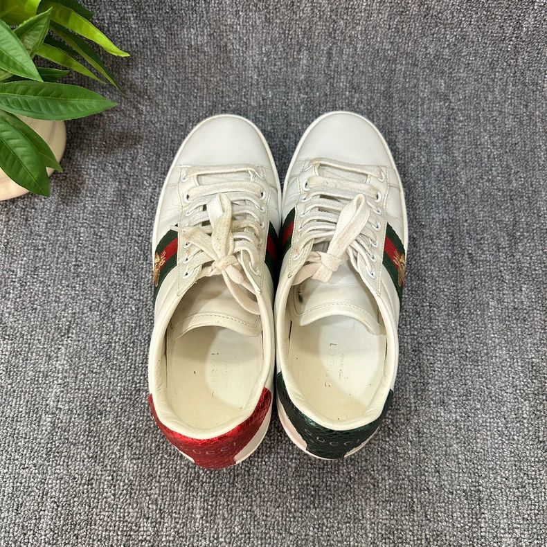 Gucci GUCCI Ace Bee Logo Low Top Sneakers Size US 5 / IT 35 - 4 Thumbnail