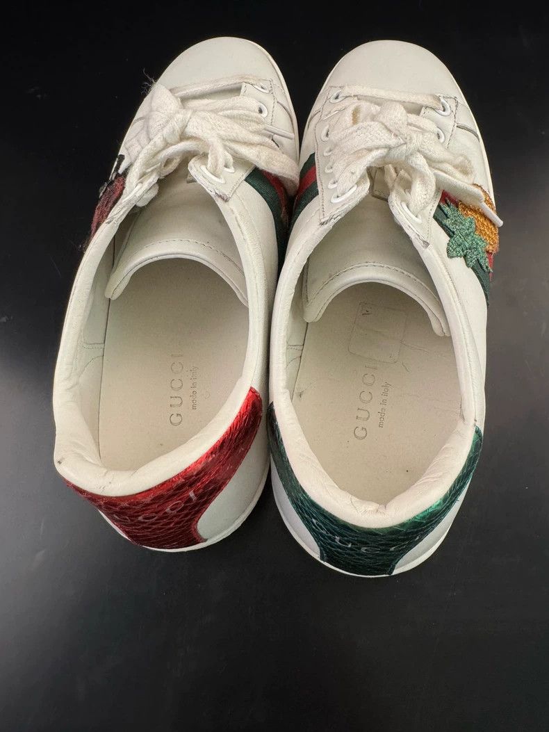 Gucci GUCCI ACE Leather Pineapple Embroidered Sneakers Size US 5 / IT 35 - 5 Thumbnail