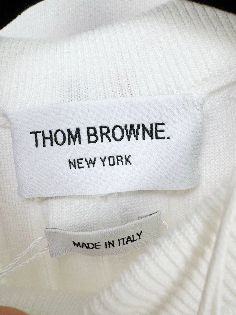 Thom Browne Thom Browne White Knitted Dress with Tag Size M / US 6-8 / IT 42-44 - 2 Thumbnail