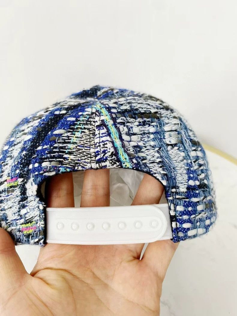 Chanel Chanel Baseball Cap Blue and White Pattern Size ONE SIZE - 3 Thumbnail