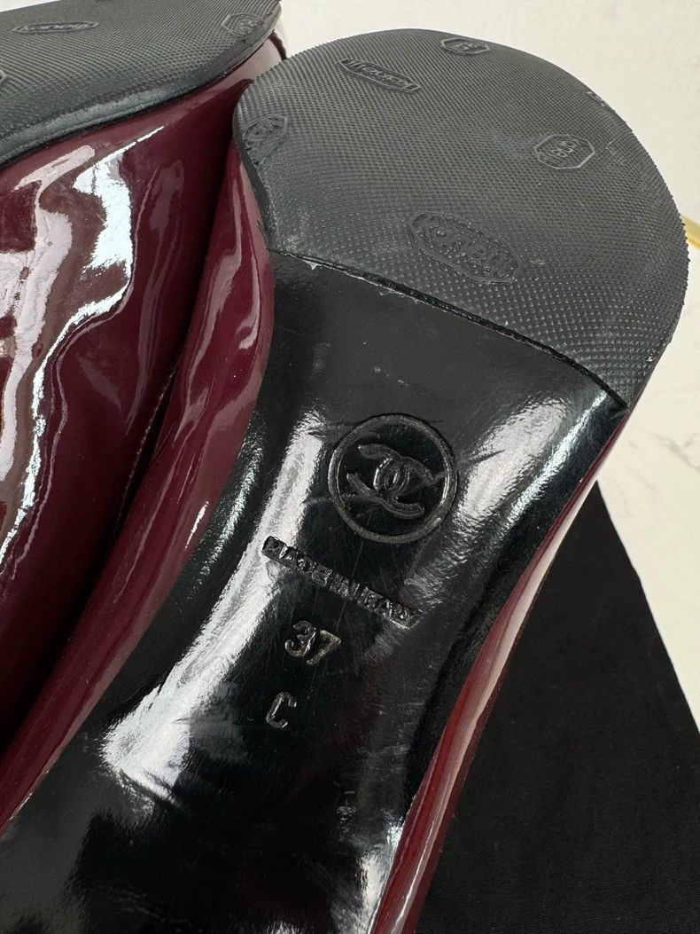 Chanel Chanel Patent Leather Flats Size 37 Size US 7 / IT 37 - 9 Thumbnail