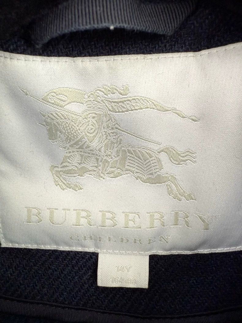 Burberry Burberry Wool Coat in Navy Blue Size L / US 10 / IT 46 - 2 Thumbnail