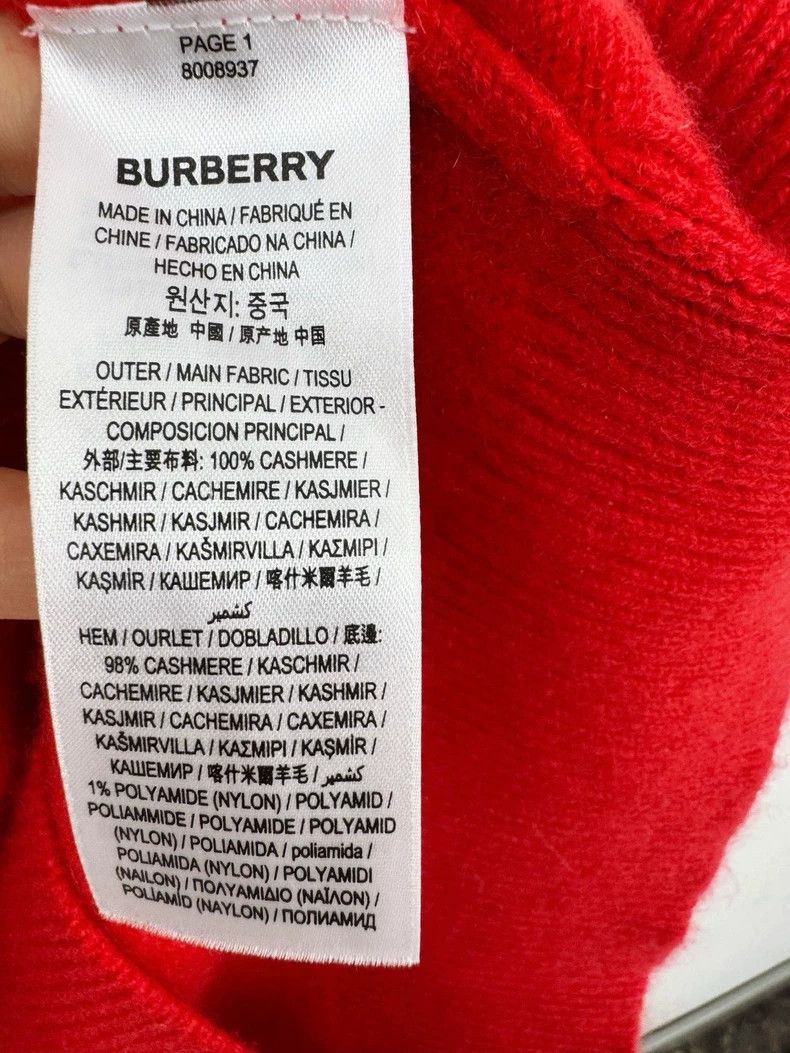 Burberry Burberry Cashmere Sweater Size Large Size L / US 10 / IT 46 - 4 Thumbnail