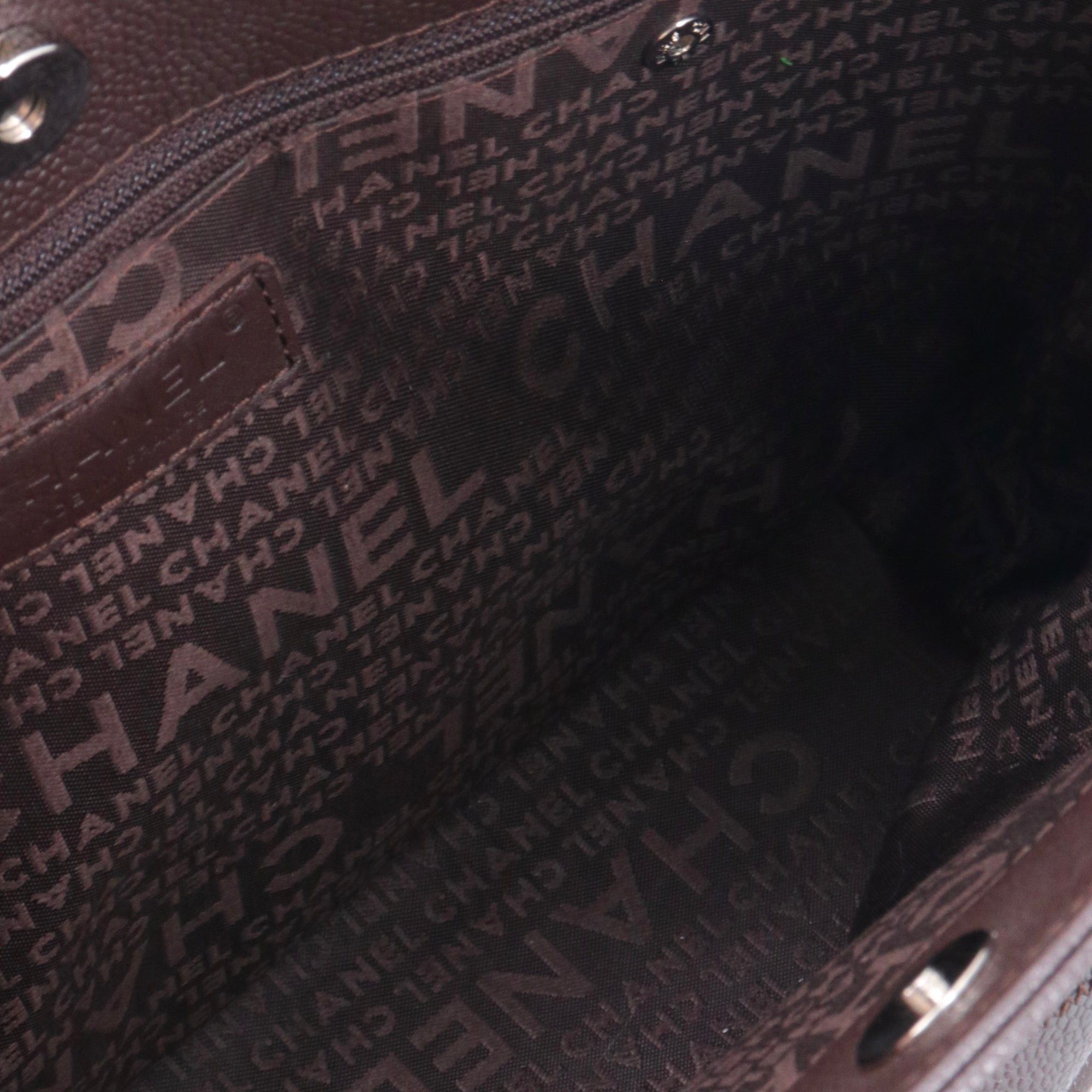 Chanel CHANEL - Chanel Choco Bar tote bag in brown grained leather Size ONE SIZE - 9 Thumbnail