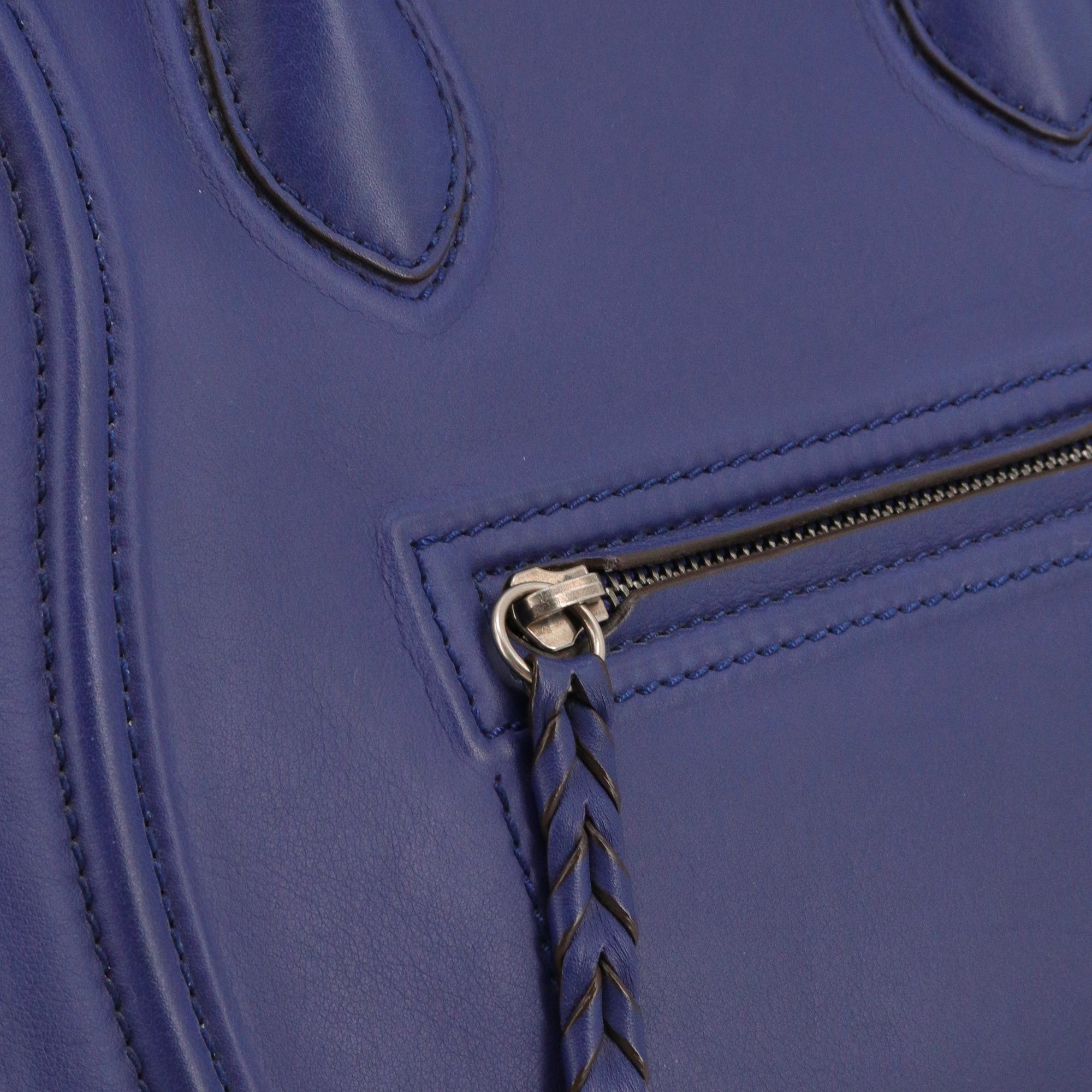 Celine CELINE - Celine Luggage handbag in blue leather Size ONE SIZE - 6 Thumbnail