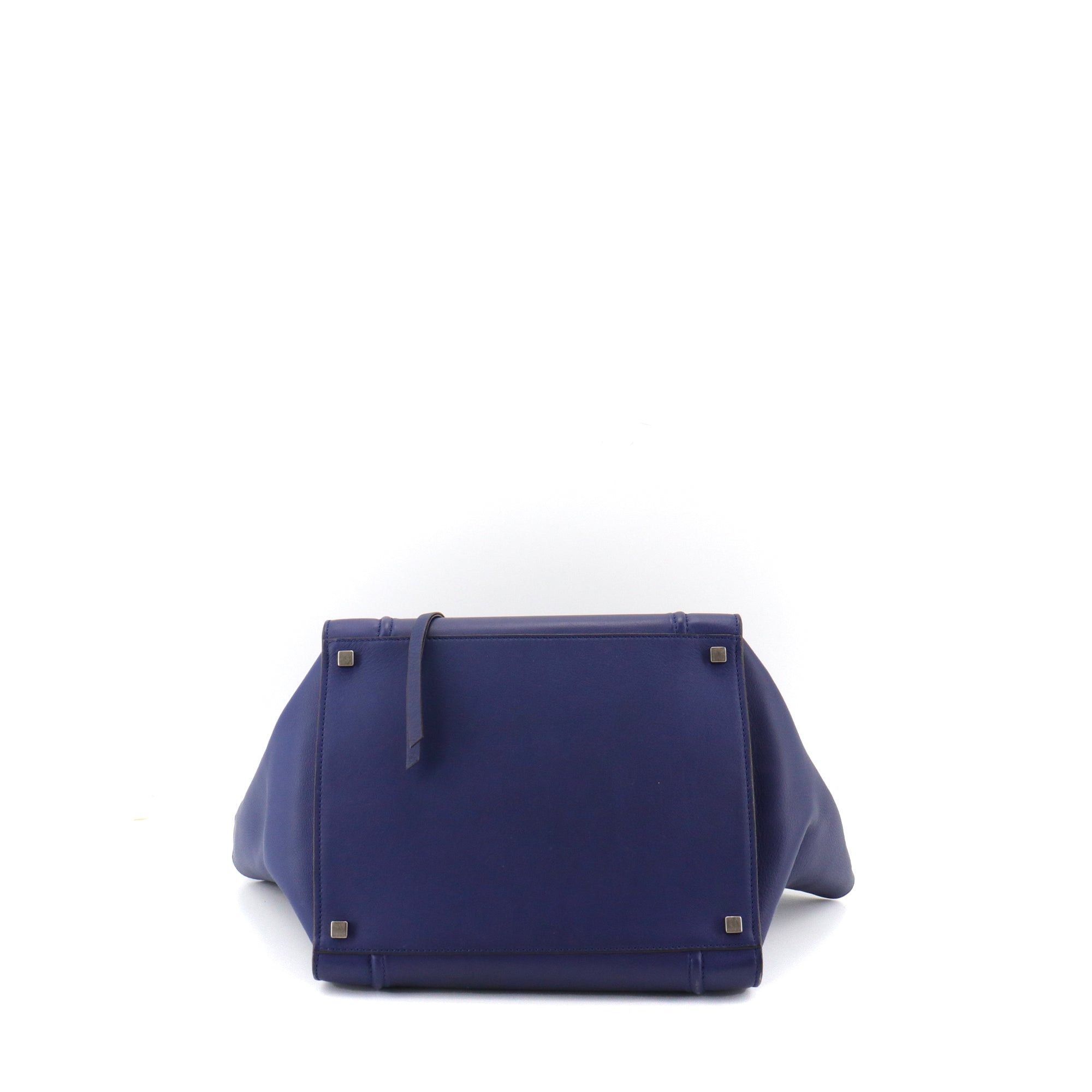 Celine CELINE - Celine Luggage handbag in blue leather Size ONE SIZE - 4 Thumbnail