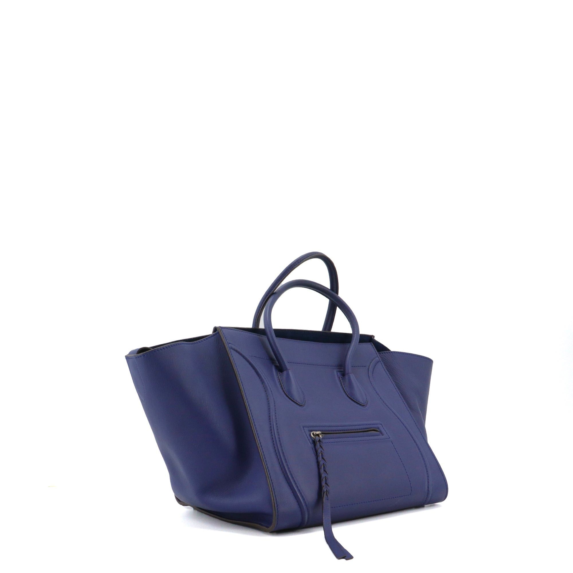 Celine CELINE - Celine Luggage handbag in blue leather Size ONE SIZE - 2 Thumbnail