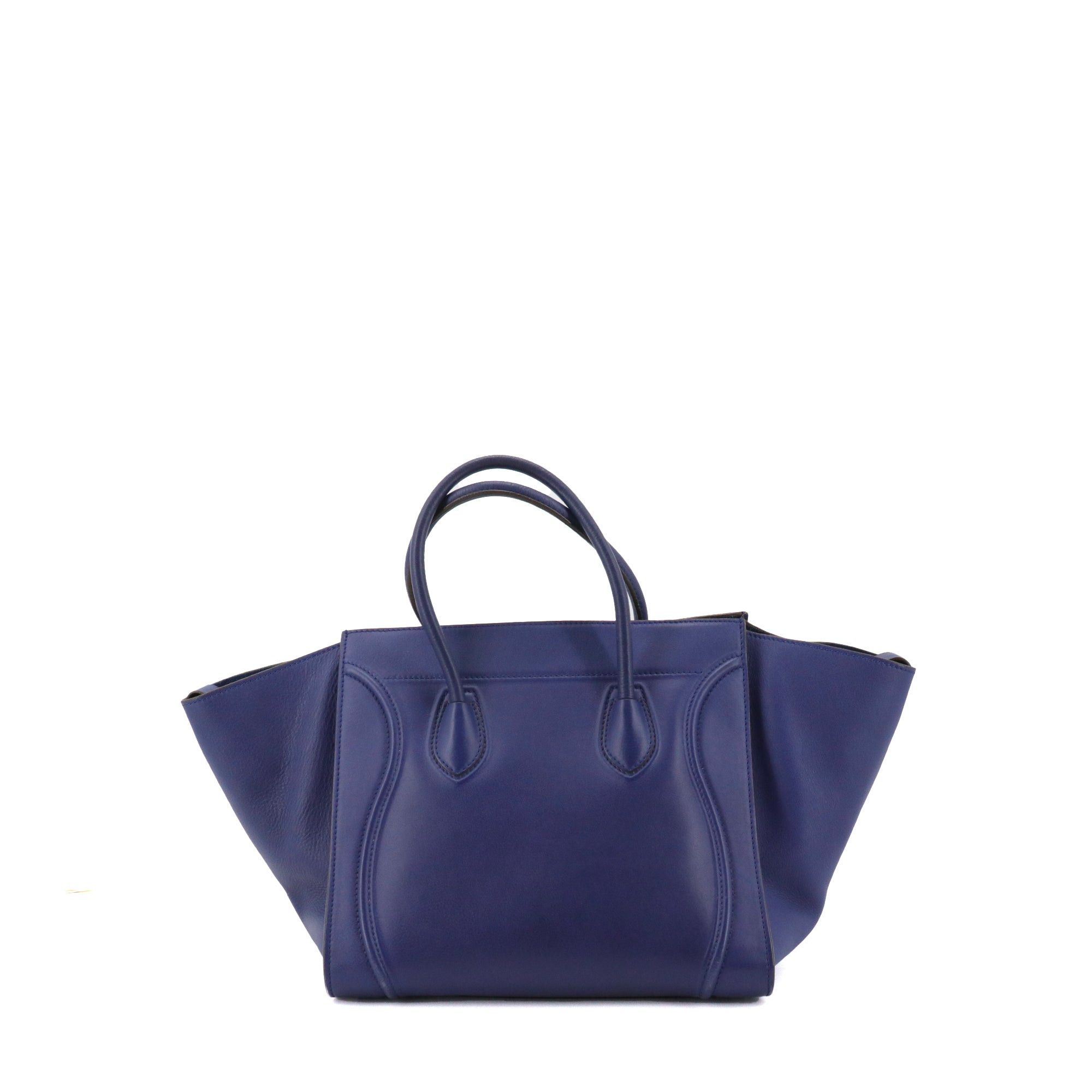 Celine CELINE - Celine Luggage handbag in blue leather Size ONE SIZE - 3 Thumbnail