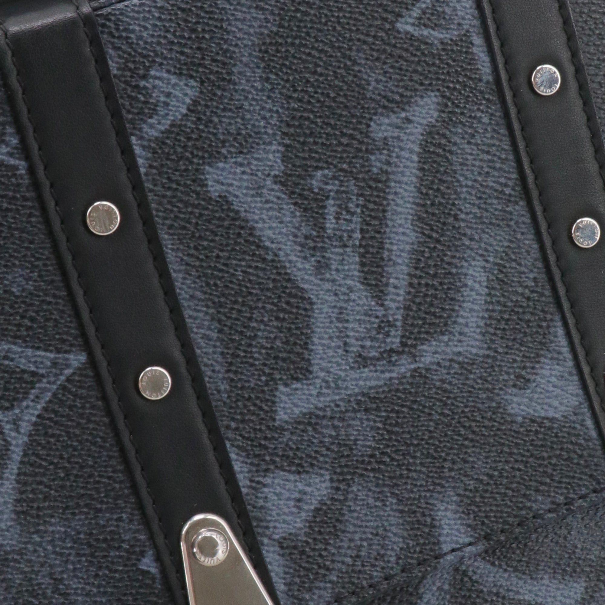 Louis Vuitton LOUIS VUITTON - Louis Vuitton Monogram Malle shoulder bags in pastel black canvas Size ONE SIZE - 3 Thumbnail