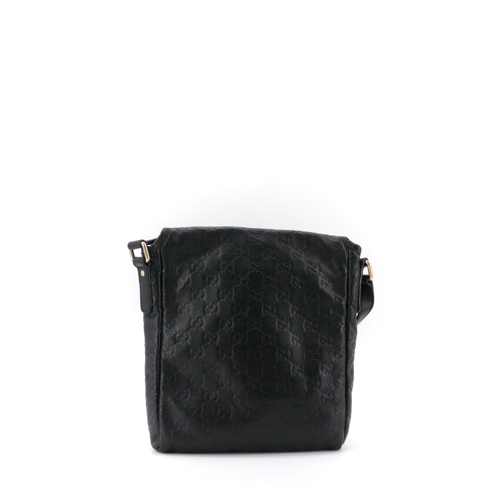 Gucci GUCCI - Guccissima Gucci shoulder bag in black embossed leather Size ONE SIZE - 3 Thumbnail