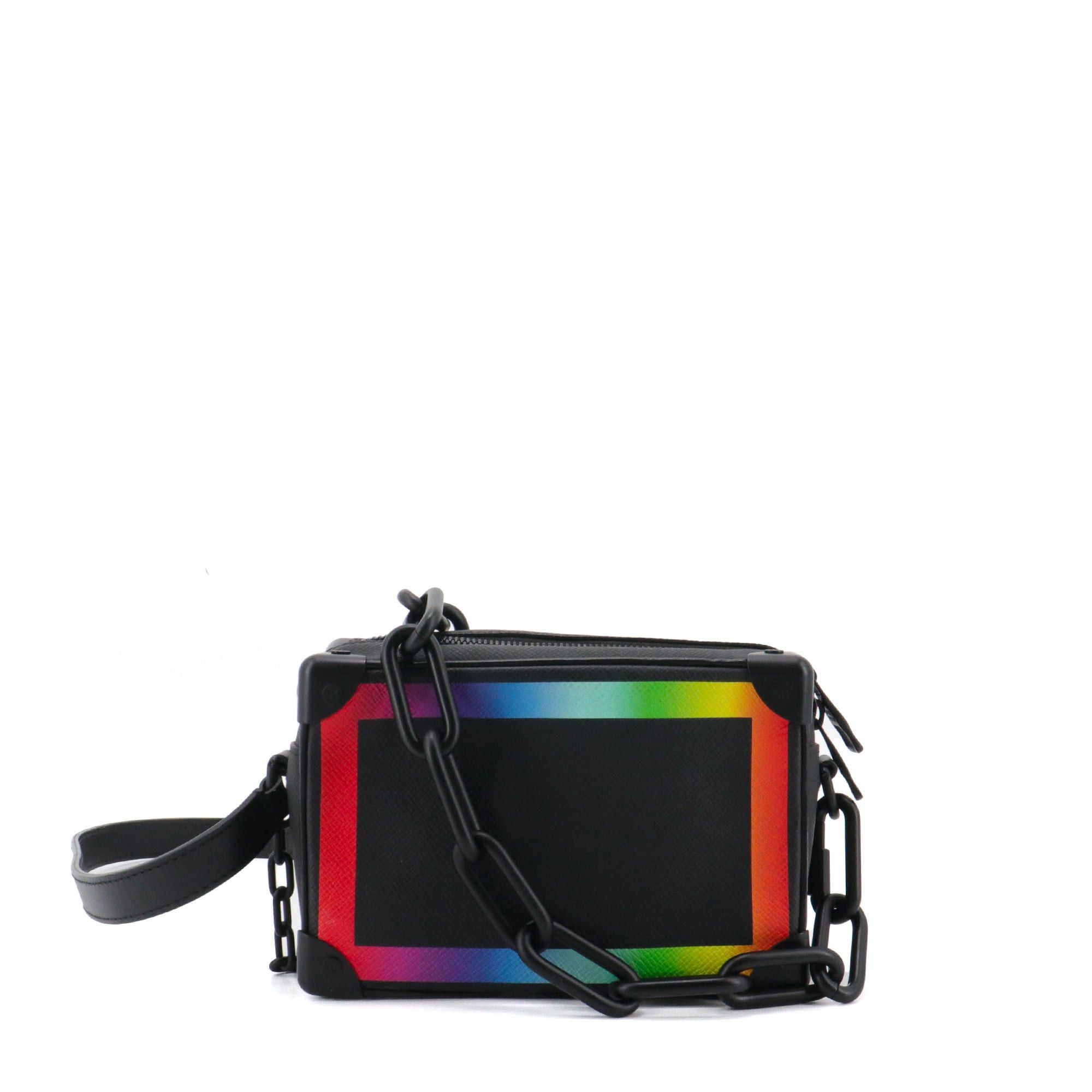 Louis Vuitton LOUIS VUITTON - Louis Vuitton Soft Trunk Shoulder Bags in Taiga Rainbow Leather Size ONE SIZE - 4 Thumbnail